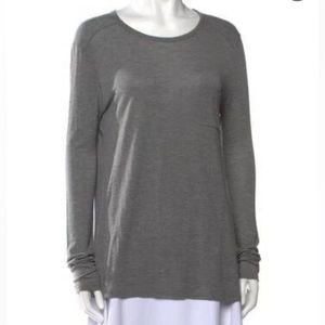 T by Alexander Wang grey pilly long sleeve tee XS